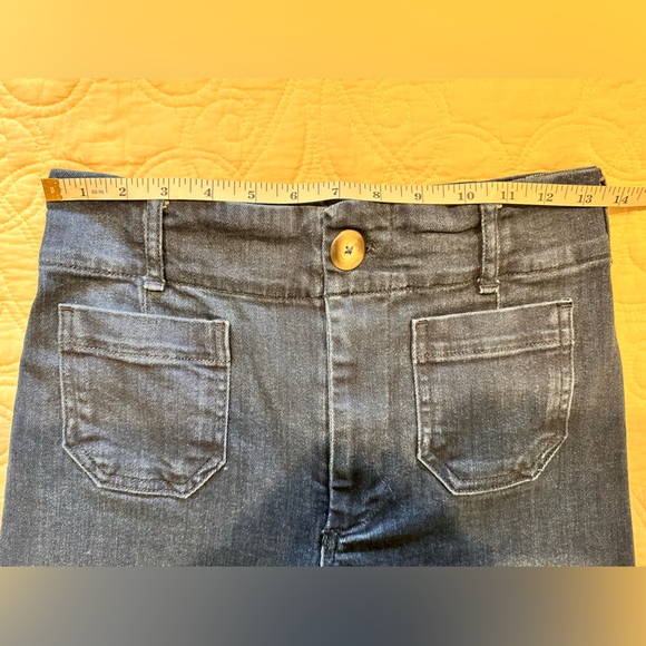 Anthropologie Maeve size 26 Colette Jean; high rise, wide leg crop in ink blue - Picture 8 of 11